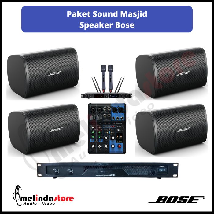 Paket Sound System Masjid Indoor Speaker Bose DM6SE | 4 Speaker